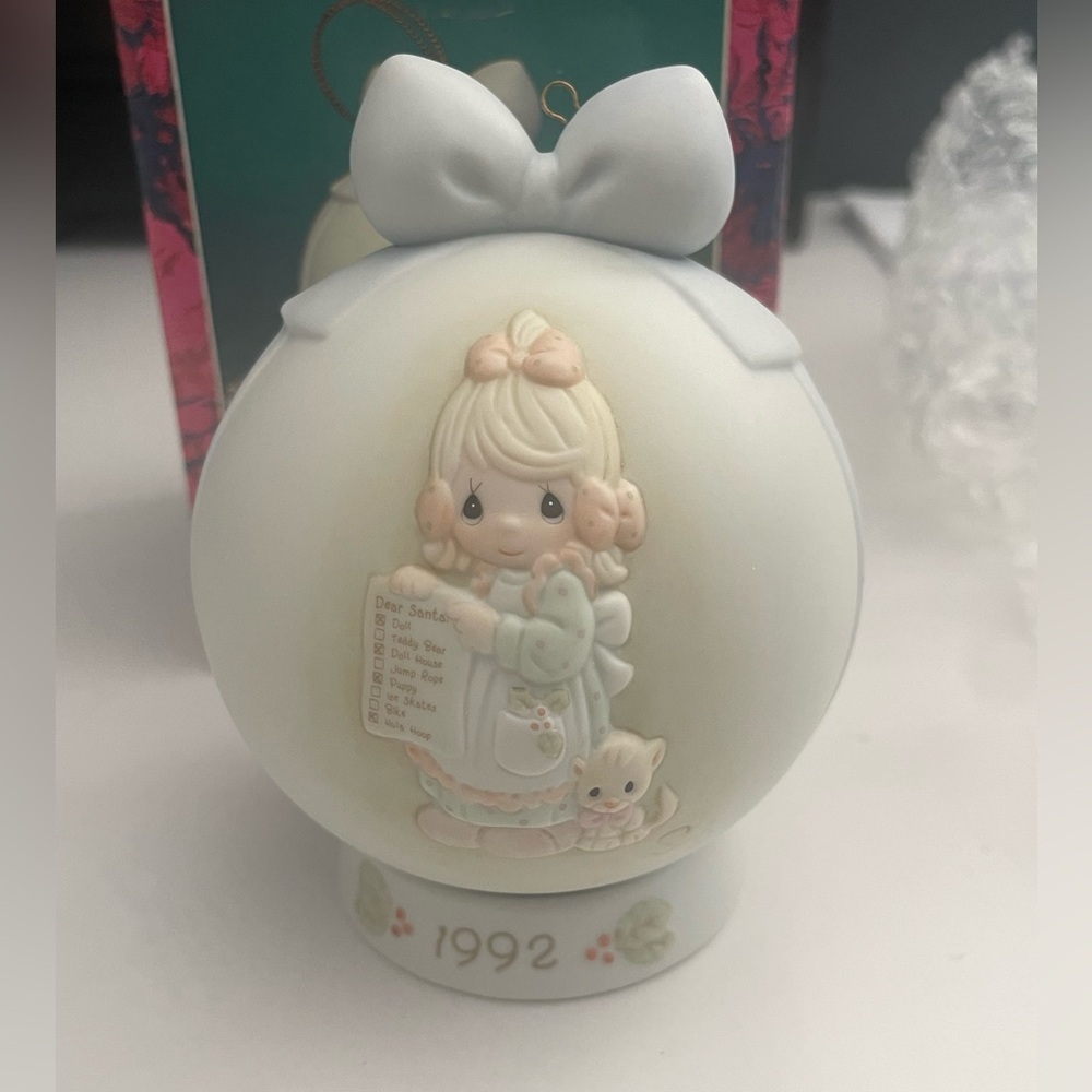 Precious moments Christmas ornament